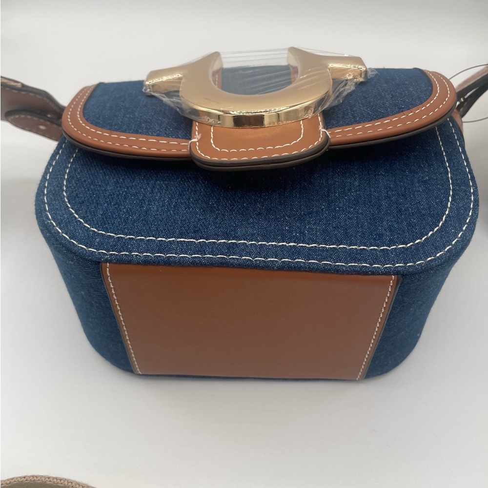 True Religion Denim Horseshoe Mini Crossbody NWT - Picture 3 of 8